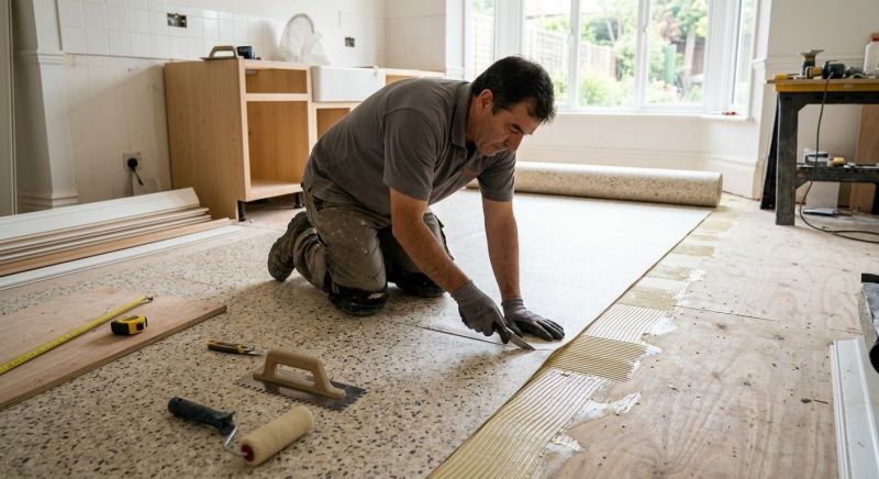 Linoleum Floor Installation in Brea, CA