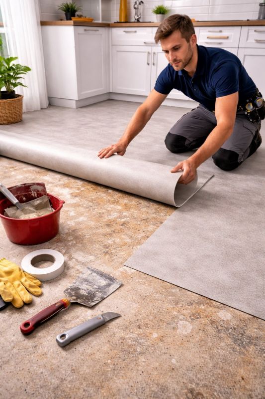 Linoleum Floor Installation in Upland, CA