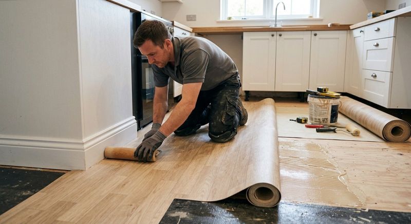 Sheet Linoleum Installation in Crestline, CA