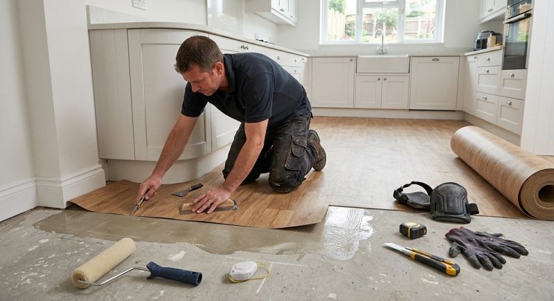 Sheet Linoleum Installation in San Bernardino County, CA
